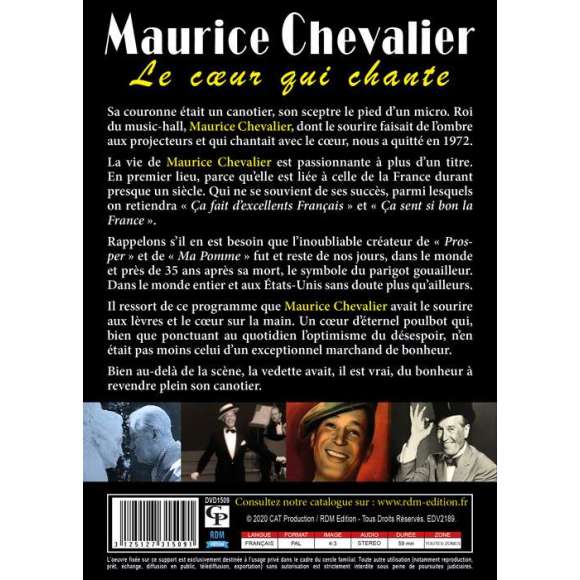 DVD - Film de Armand Isnard en DVD Maurice Chevalier - Le coeur qui chante