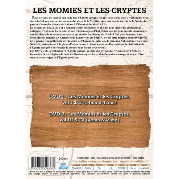 DVD - Film de  en DVD Momies et les Cryptes (Les) - Collection archéologie - L'Égypte antique au-delà des pyramides