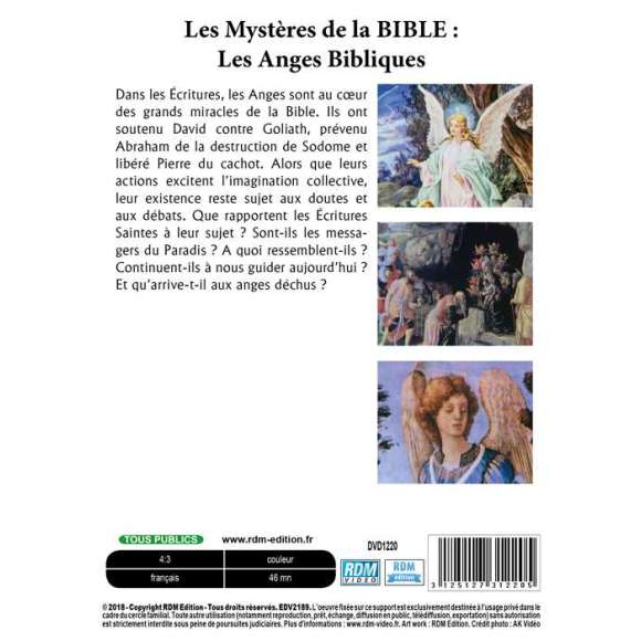 DVD - Film de  en DVD Mystères de la Bible (Les) - Les anges bibliques