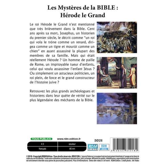DVD - Film de  en DVD Mystères de la Bible (Les) - Hérode le Grand