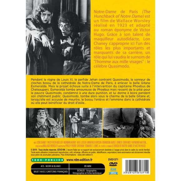 DVD - Film de Wallace Worsley en DVD Notre-Dame de Paris