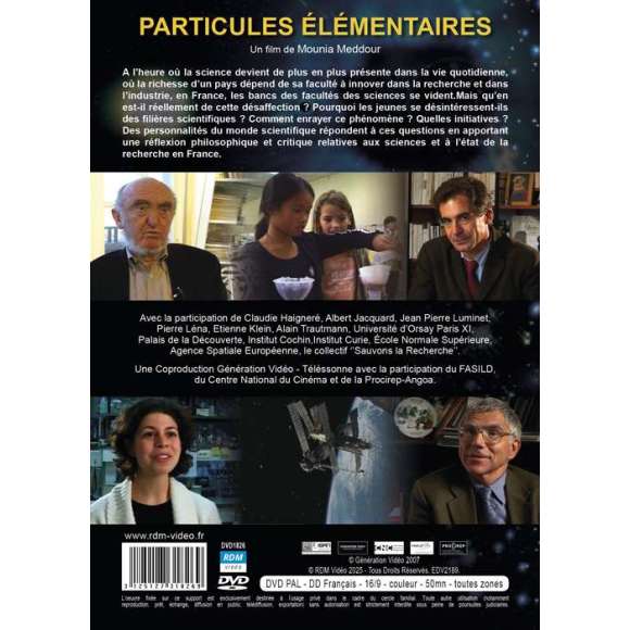 DVD - Film de Mounia Meddour en DVD Particules élémentaires