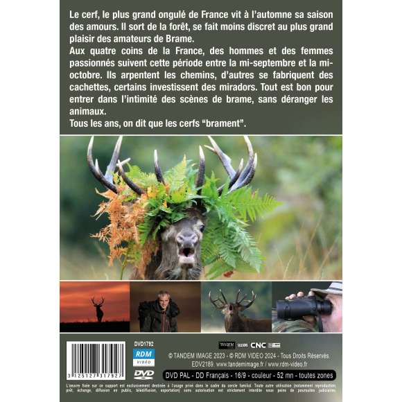 DVD - Film de Mathilde Louveau, Laurent Charbonnier en DVD Passion brame