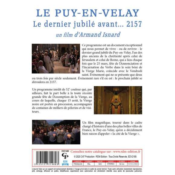 DVD - Film de Armand Isnard en DVD Puy-en-Velay (Le) : Le dernier jubilé avant... 2157