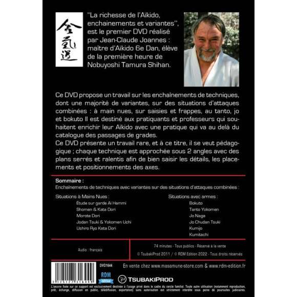 DVD - Film de  en DVD Richesse de l'Aïkido (La) - Collection arts martiaux - Volume 1 - Enchaînement et variantes