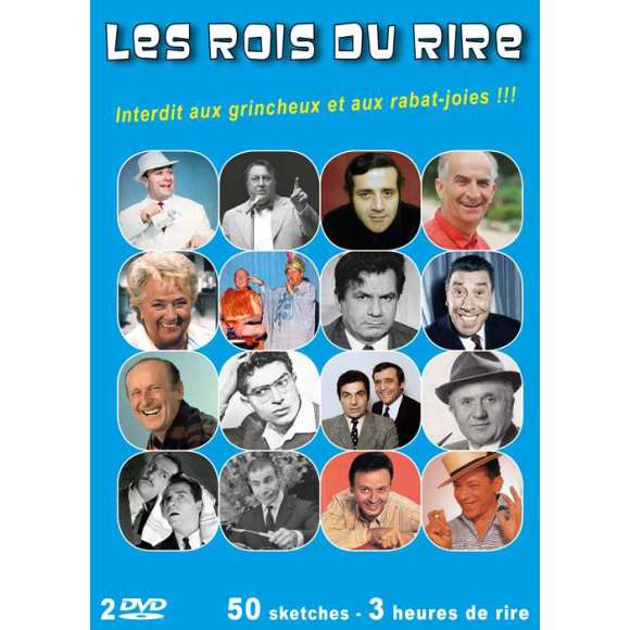 DVD - Film de  en DVD Rois du rire (Les) - 50 sketches - 3 heures de rire