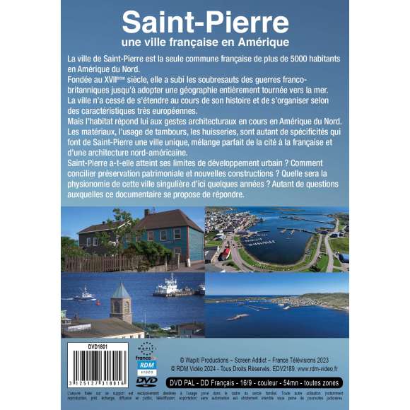 DVD - Film de Xavier Fréquant en DVD Saint-Pierre - une ville française en Amérique