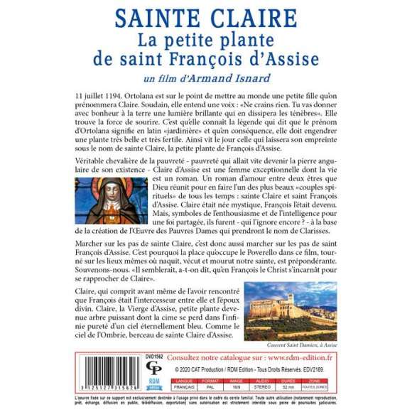 DVD - Film de Armand Isnard en DVD Sainte Claire : La petite plante de saint François d'Assise - Collection "La vie des...