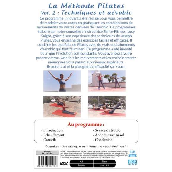 DVD - Film de  en DVD Santé & bien-être - La Méthode Pilates Vol. 2 - Techniques et aérobic