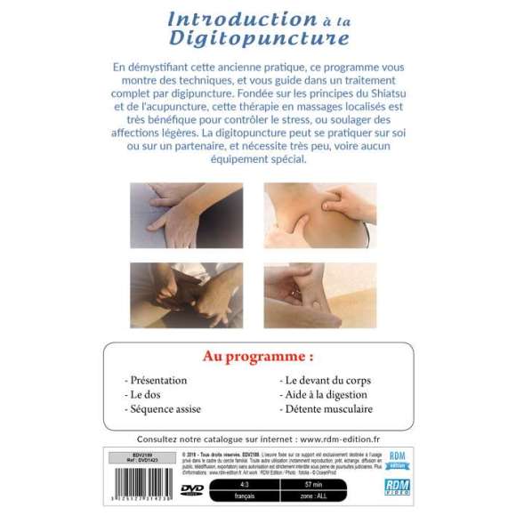 DVD - Film de  en DVD Santé & bien-être - Introduction à la digitopuncture