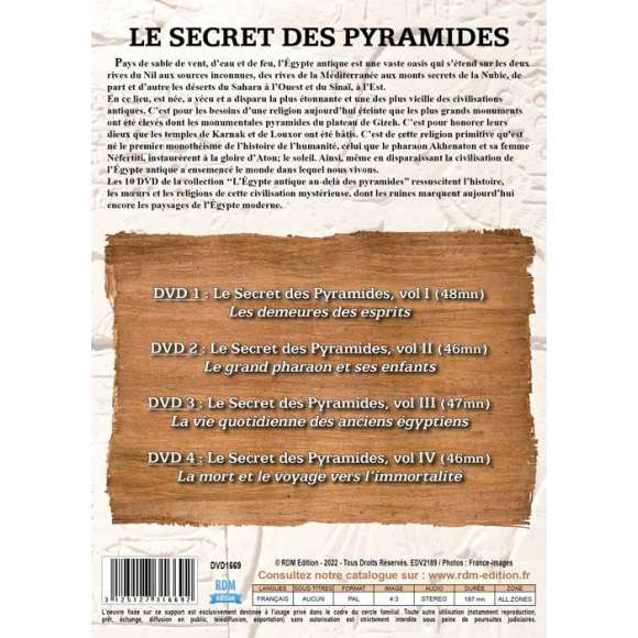 DVD - Film de  en DVD Secret des Pyramides (Le) - Collection archéologie - L'Égypte antique au-delà des pyramides