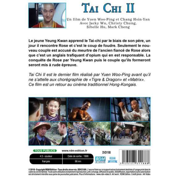 DVD - Film de Yuen Woo-Ping, Chang Hsin-yan en DVD Tai Chi II