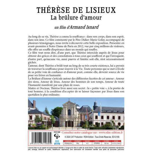 DVD - Film de Armand Isnard en DVD Thérèse de Lisieux : La brûlure d'amour - Collection "La vie des Saintes"