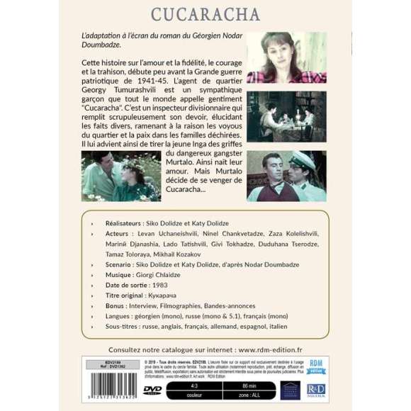 DVD - Film de Siko Dolidze, Katy Dolidze en DVD Trésors du cinéma russe (Les) - Cucaracha