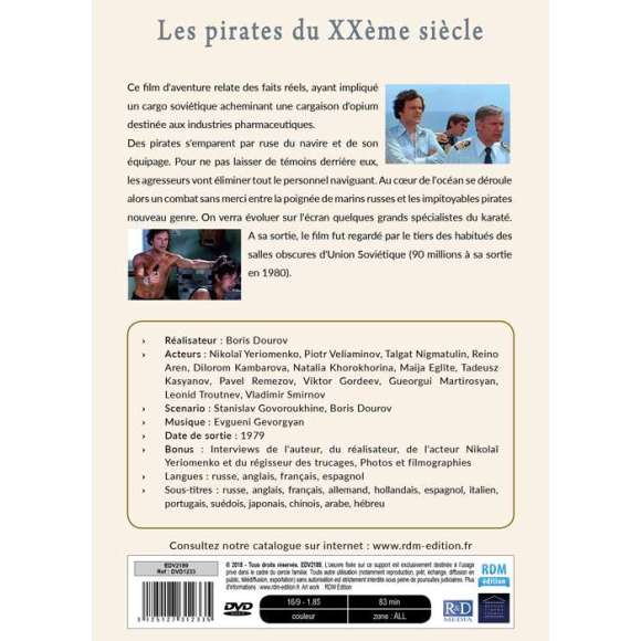 DVD - Film de Boris Dourov en DVD Trésors du cinéma russe (Les) - Les Pirates du XXème siècle