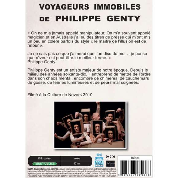 DVD - Film de Patrick Savey en DVD Voyageurs immobiles, de Philippe Genty