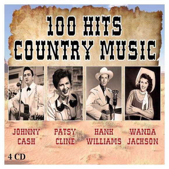 Cash, Johnny, Cline, Patsy, Williams, Hank, Jackson, Wanda, 100 hits country music, Country, Compilations, RDM-Edition,...