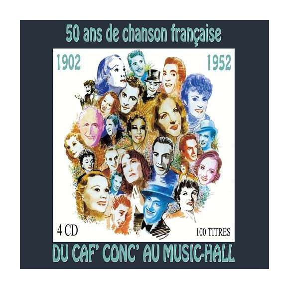 Brassens, Georges, Becaud, Gilbert, Montand, Yves, Mouloudji, Grego, Juliette, Renaud, Line, Bourvil, Dudan, Pierre,...