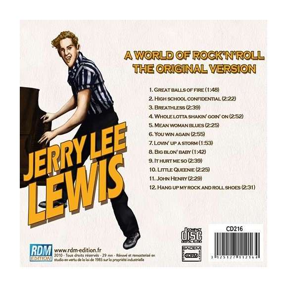 Lewis, Jerry Lee, A world of rock'n'roll, the original version : breathless, Rock, RDM-Edition, Musique