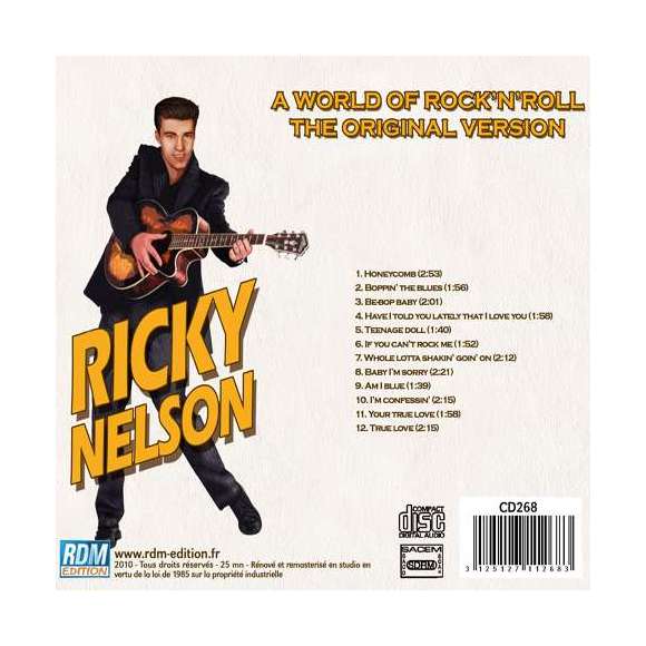 Nelson, Ricky, A world of rock'n'roll, the original version : teenage doll, Rock, RDM-Edition, Musique