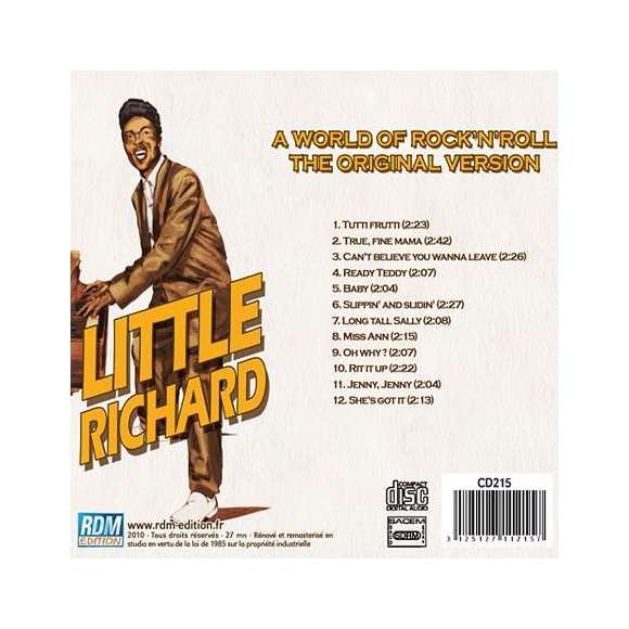 Little Richard, A world of rock'n'roll, the original version : tutti frutti, Rock, RDM-Edition, Musique