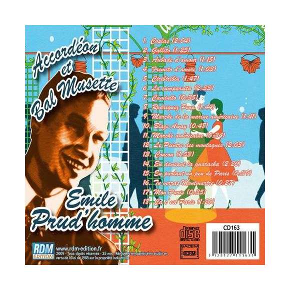 Prud'homme, Emile, Accordéon et bal musette : Emile Prud'homme, Musette, RDM-Edition, Musique