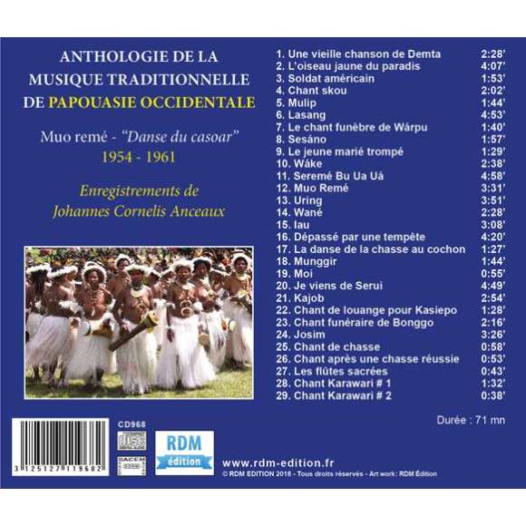 , Anthologie de la musique traditionnelle de Papouasie occidentale, Musiques du monde, Asie (Ouest), RDM-Edition, Musique