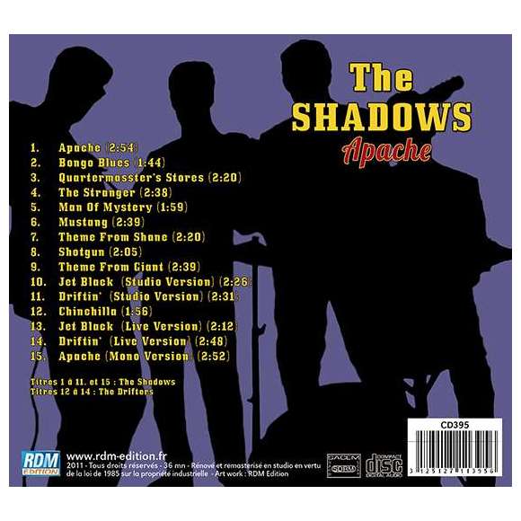The Shadows, Apache, Pop rock, Instrumental, RDM-Edition, Musique