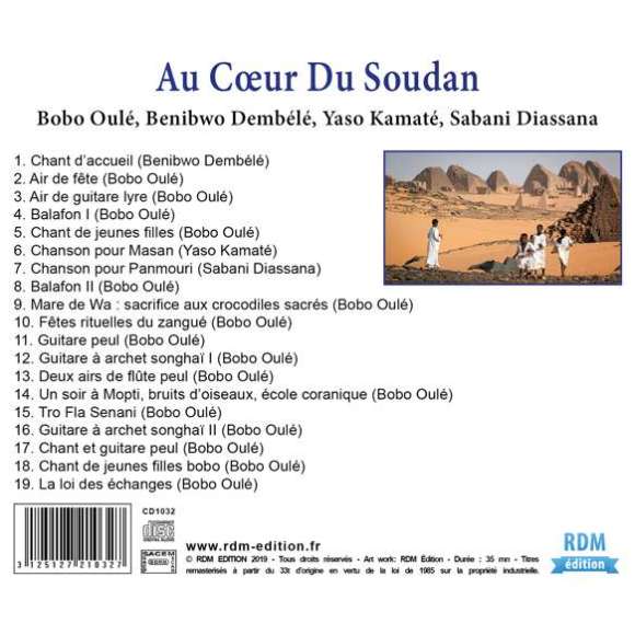 Oulé, Bobo, Dembélé, Benibwo, Kamaté, Yaso, Diassana, Sabani, Au coeur du Soudan - Patrimoine de la musique...