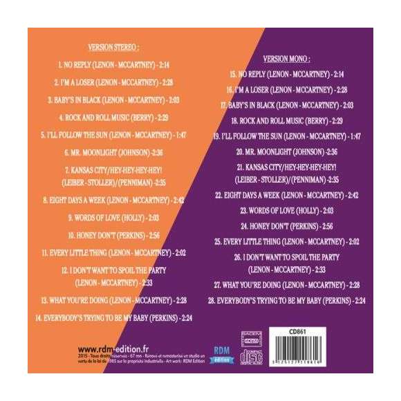 The Beatles, Beatles For Sale, Pop rock, Rock, RDM-Edition, Musique