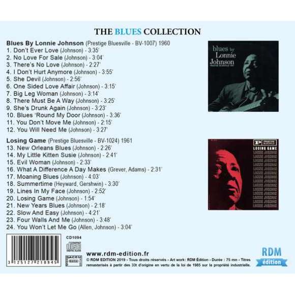 Johnson, Lonnie, Blues 'Round My Door, Blues, RDM-Edition, Musique
