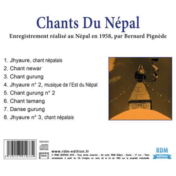 , Chants du Népal - Patrimoine de la musique traditionnelle du monde, Musiques du monde, Asie (Extrême-Orient),...