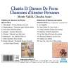 Vakili, Monir, Assar, Chucha, Fernandez-Lavie, F., Chants et danses de Perse, Chansons d'amour persanes - Patrimoine de la...