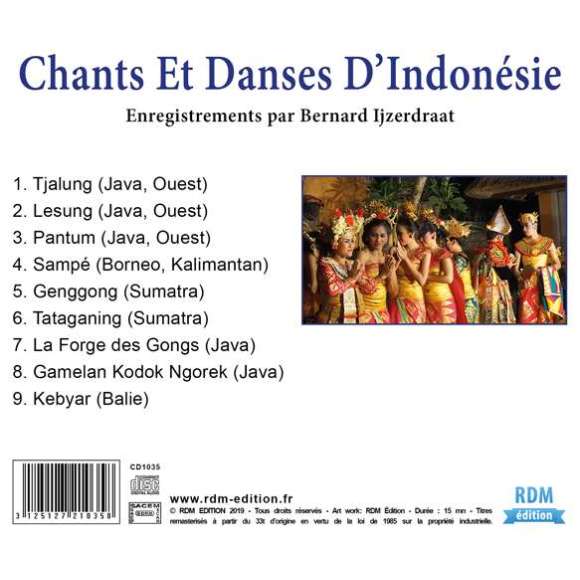 , Chants et danses d'Indonésie - Patrimoine de la musique traditionnelle du monde, Musiques du monde, Asie (Ouest),...