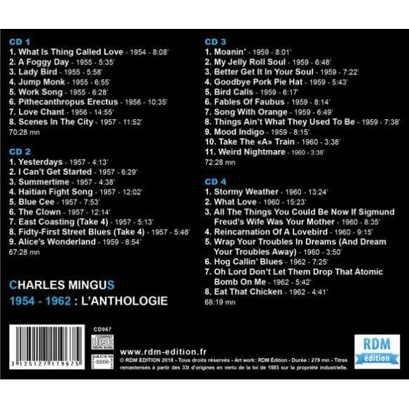 Mingus, Charles, Charles Mingus - 1954 - 1962 : l'anthologie, Jazz, RDM-Edition, Musique