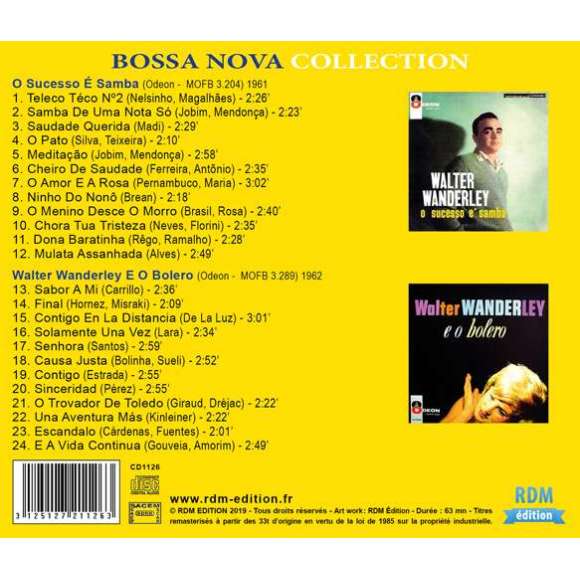 Wanderley, Walter, Cheiro de saudade, Variétés internationales, Amérique latine, Caraïbes, RDM-Edition, Musique