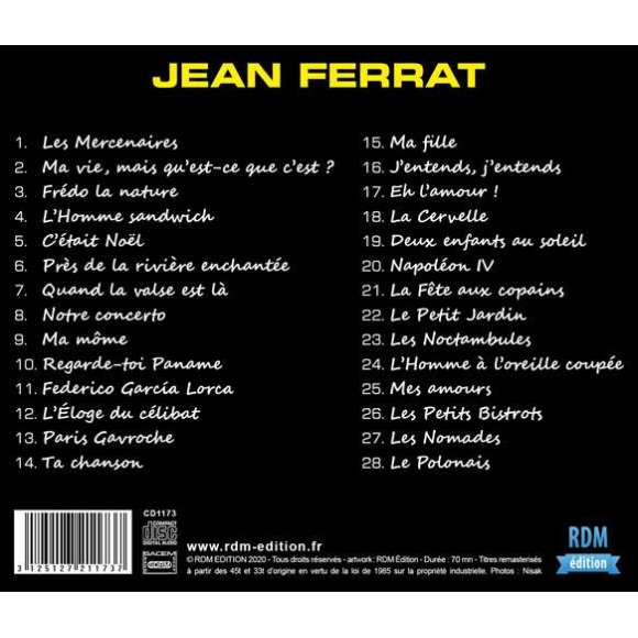 Ferrat, Jean, Collection chanson française : Jean Ferrat, Variétés françaises, RDM-Edition, Musique