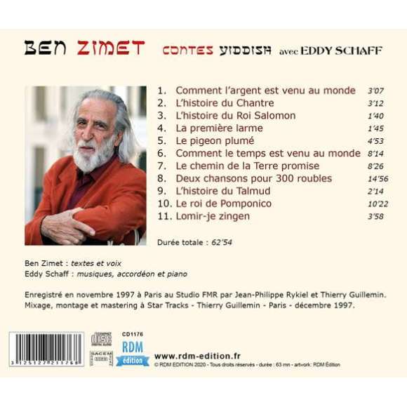 Zimet, Ben, Contes Yiddish, Maghreb, Proche-Orient, Moyen-Orient, Traditions juives, RDM-Edition, Musique
