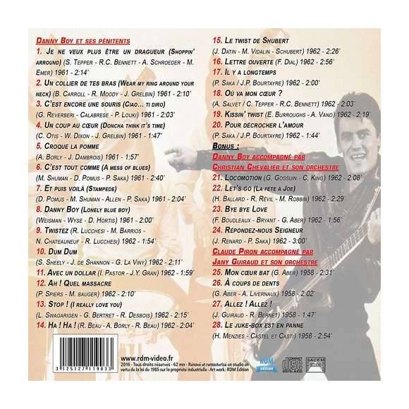 Piron, Claude, Boy, Danny, Danny Boy et ses pénitents, Rock français, Rock, RDM-Edition, Musique
