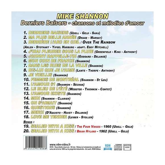 Shannon, Mike, Hyland, Brian, Derniers Baisers (version 2016) : chansons et mélodies d'amour, Variétés françaises,...