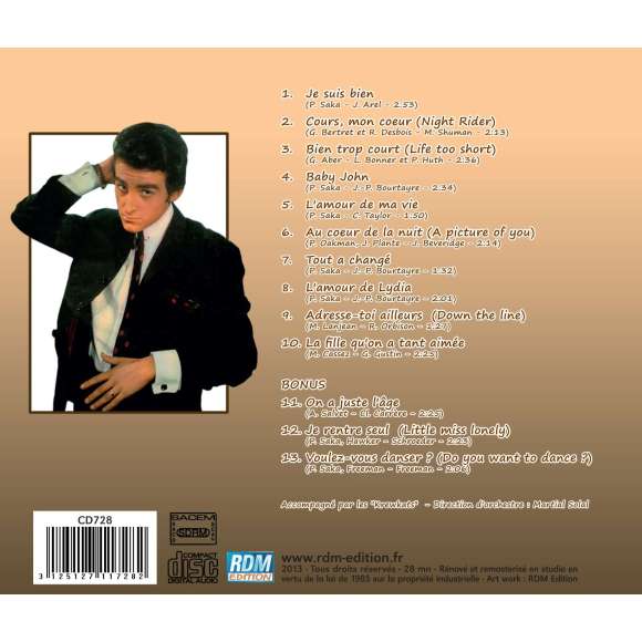Rivers, Dick, Dick Rivers - Son premier album, Rock français, RDM-Edition, Musique