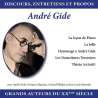Gide, André, Mauriac, François, Philipe, Gérard, Barrault, Jean-Louis, Discours, entretiens et propos : André Gide,...