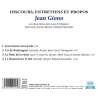 Giono, Jean, Trintignant, Jean-Louis, Cuny, Alain, Moreau, Jeanne, Alexandre, Roland, Discours, entretiens et propos :...