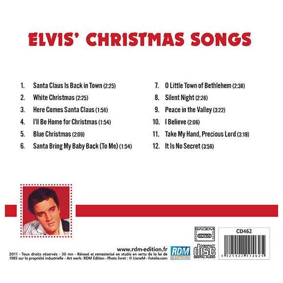 Presley, Elvis, Elvis' Christmas Songs, Variétés internationales, Noël & fêtes, Rock, RDM-Edition, Musique