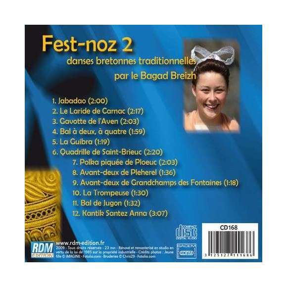 Bagad Breizh, Fest-noz 2 - danses bretonnes traditionnelles, Musique celte, Bretagne, RDM-Edition, Musique