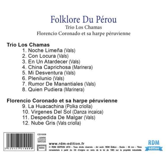 Coronado, Florencio, Folklore du Pérou - Patrimoine de la musique traditionnelle du monde, Musiques du monde, Amérique...