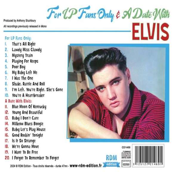 Presley, Elvis, For LP Fans Only & A Date with Elvis - Mono II Stereo, Rock, RDM-Edition, Musique