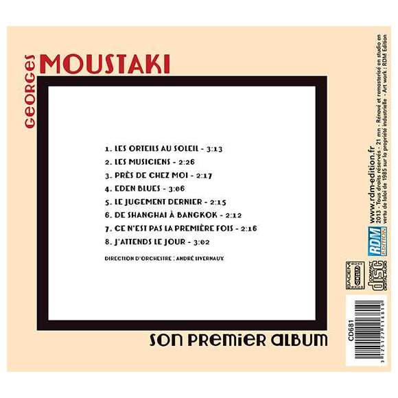Moustaki, Georges, Georges Moustaki, son premier album, Variétés françaises, RDM-Edition, Musique