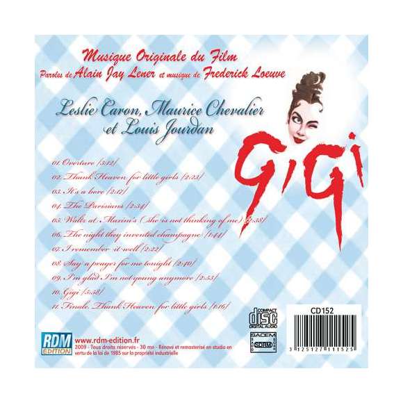 MGM Studio Orchestra, Gigi, BOF & OST, RDM-Edition, Musique