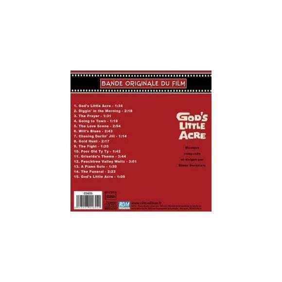 , God's Little Acre (Le Petit Arpent du Bon Dieu), BOF & OST, RDM-Edition, Musique